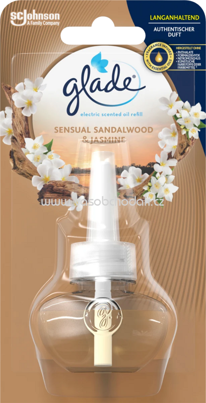 Glade Duftstecker Sensual Sandalwood & Jasmine Nachfüllpack, 20 ml