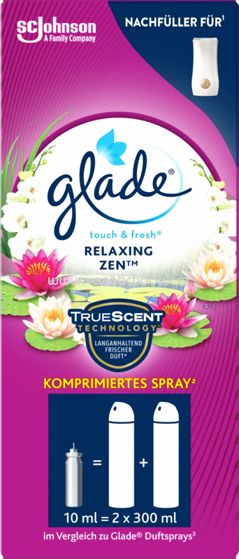 Glade Lufterfrischer Minispray Touch & Fresh Relaxing Zen Nachfüller, 10 ml Glade Lufterfrischer Minispray Touch & Fresh Relaxing Zen Nachfüller, 10 ml