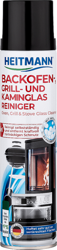 HEITMANN Backofen-, Grill- und Kaminglas Reiniger, 400 ml