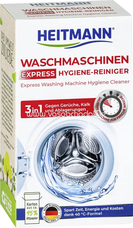 HEITMANN Express Waschmaschinen-Hygiene-Reiniger, 1 St
