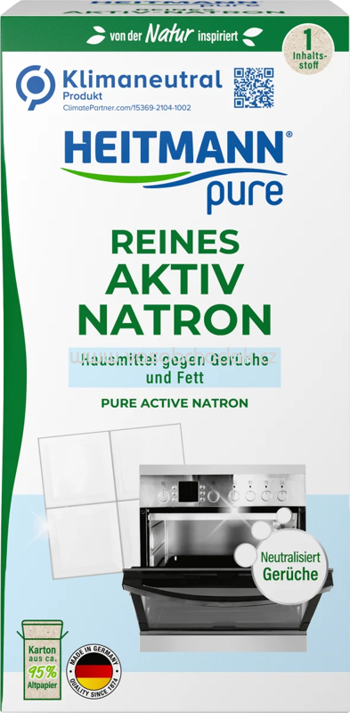 HEITMANN pure Reines Aktiv-Natron, 350g HEITMANN pure Reines Aktiv-Natron, 350g