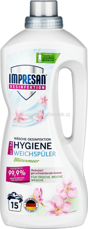 IMPRESAN Hygiene-Weichspüler Blütenmeer, 15 Wl IMPRESAN Hygiene-Weichspüler Blütenmeer, 15 Wl