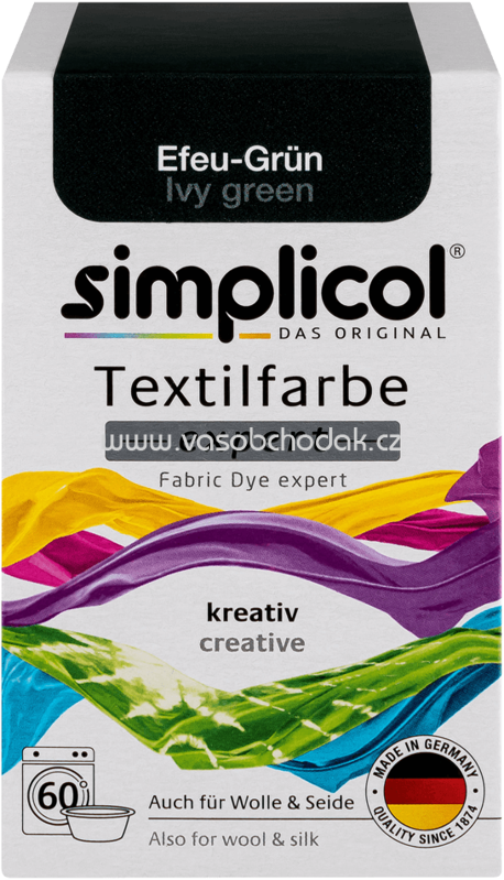 Simplicol Textilfarbe expert Efeu-Grün, 1 St