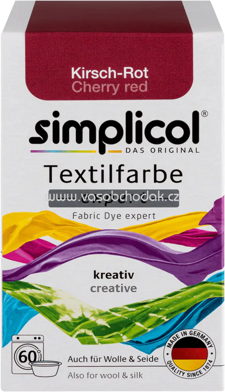 Simplicol Textilfarbe expert Kirsch-Rot, 1 St Simplicol Textilfarbe expert Kirsch-Rot, 1 St
