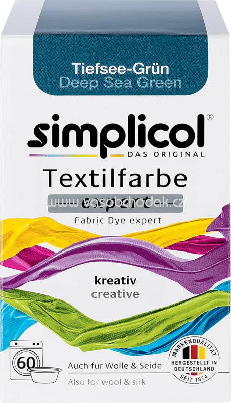 Simplicol Textilfarbe expert Tiefsee-Grün, 1 St Simplicol Textilfarbe expert Tiefsee-Grün, 1 St