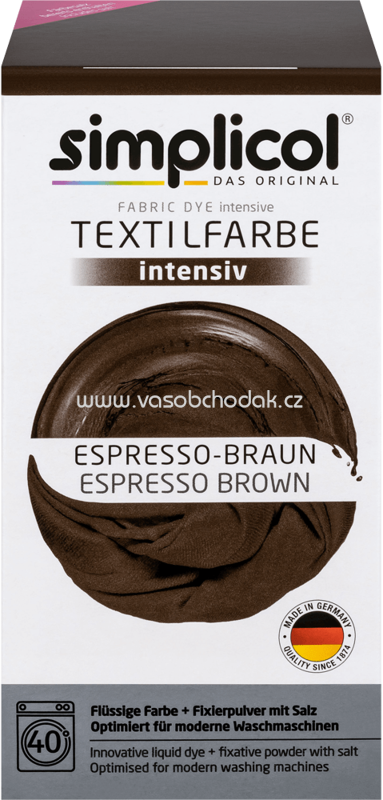 Simplicol Textilfarbe intensiv Espresso-Braun, 1 St Simplicol Textilfarbe intensiv Espresso-Braun, 1 St