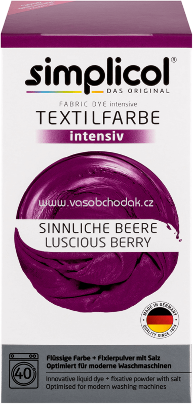 Simplicol Textilfarbe intensiv Sinnliche Beere, 1 St Simplicol Textilfarbe intensiv Sinnliche Beere, 1 St