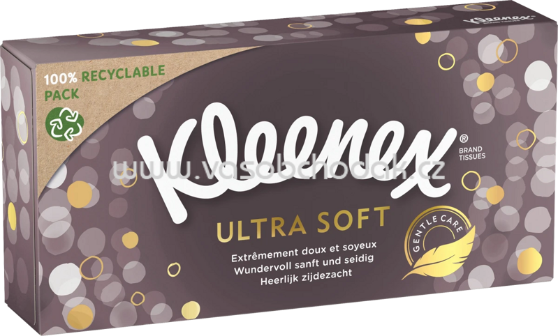 Kleenex Taschentücher Box Ultra Soft, 64 St Kleenex Taschentücher Box Ultra Soft, 64 St