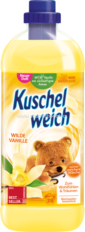 Kuschelweich Weichspüler Wilde Vanille, 38 - 76 Wl