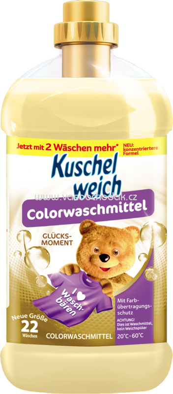 Kuschelweich Colorwaschmittel Gel Glücksmoment, 22 Wl Kuschelweich Colorwaschmittel Gel Glücksmoment, 22 Wl