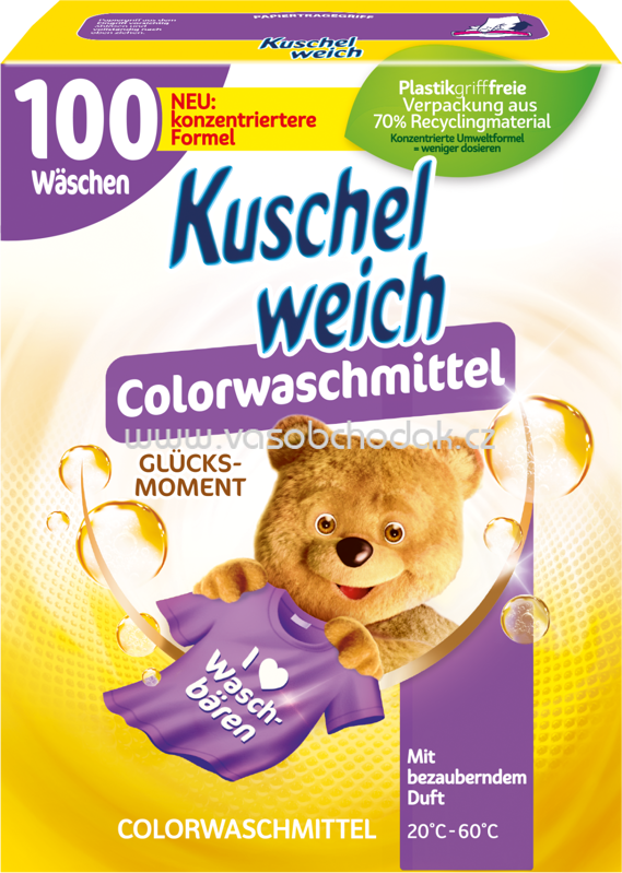 Kuschelweich Colorwaschmittel Pulver Glücksmoment, 100 Wl Kuschelweich Colorwaschmittel Pulver Glücksmoment, 100 Wl