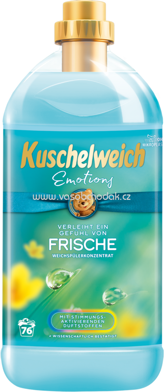 Kuschelweich Weichspüler Emotions Frische, 76 Wl Kuschelweich Weichspüler Emotions Frische, 76 Wl