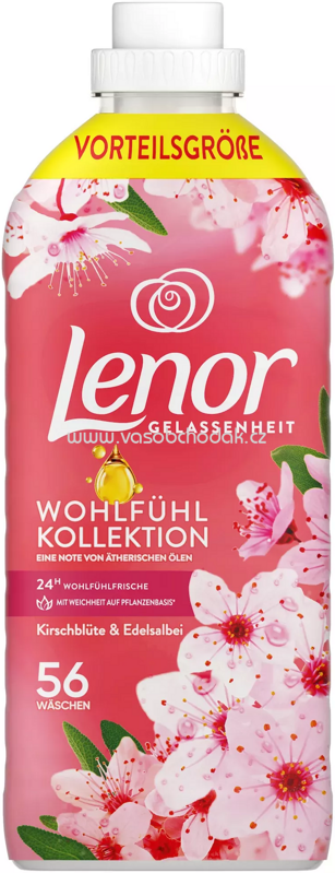 Lenor Weichspüler Kirschblüte & Edelsalbei, 32 - 56 Wl
