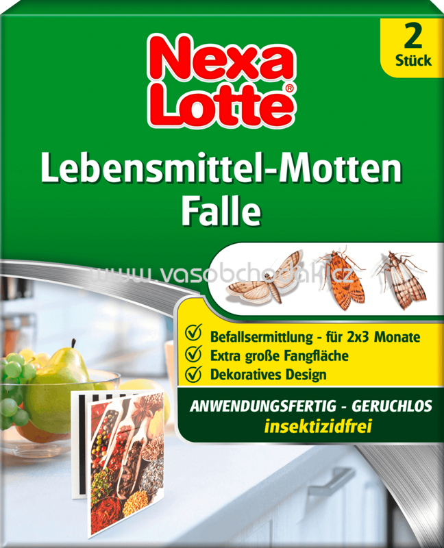 Nexa Lotte Lebensmittelmotten Falle, 2 St