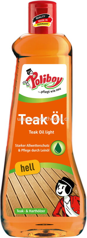 Poliboy Teak Öl Hell, 500 ml