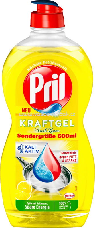 Pril Kraft Gel Fresh Lemon, 450 - 600 ml