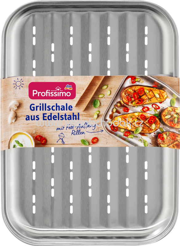 Profissimo Grillschale aus Edelstahl, 1 St Profissimo Grillschale aus Edelstahl, 1 St