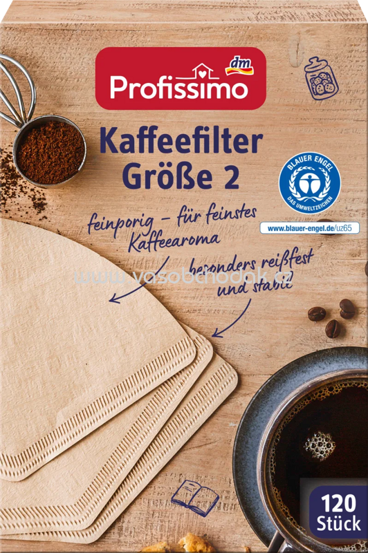 Profissimo Kaffeefilter Größe 2, 120 St