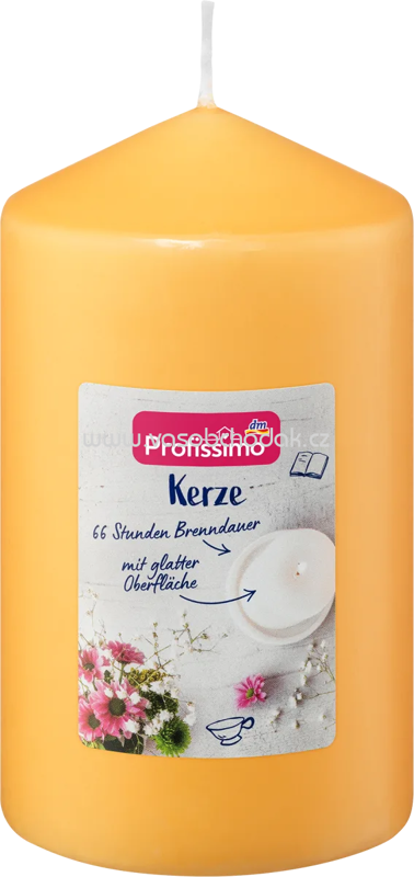 Profissimo Kerze glatt 140/80 orange, 1 St