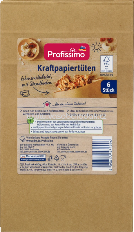 Profissimo Kraftpapiertüten, 6 St Profissimo Kraftpapiertüten, 6 St