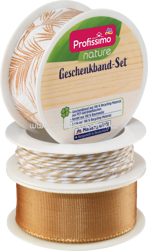 Profissimo nature Geschenkband-Set Braun/Kordel/Blätter, 11 m Profissimo nature Geschenkband-Set Braun/Kordel/Blätter, 11 m
