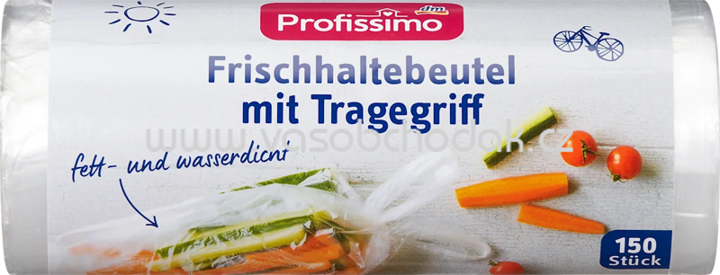 Profissimo Frischhaltebeutel mit Tragegriff, 150 St Profissimo Frischhaltebeutel mit Tragegriff, 150 St