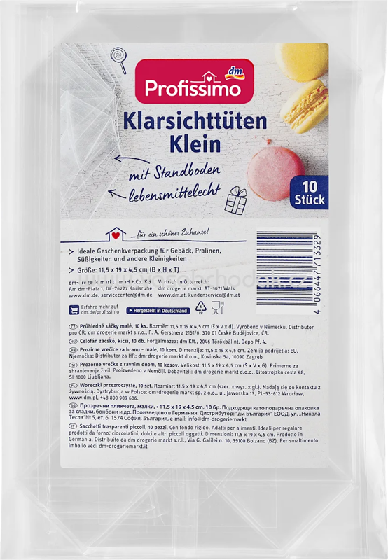 Profissimo Klarsichttüten klein, 10 St Profissimo Klarsichttüten klein, 10 St