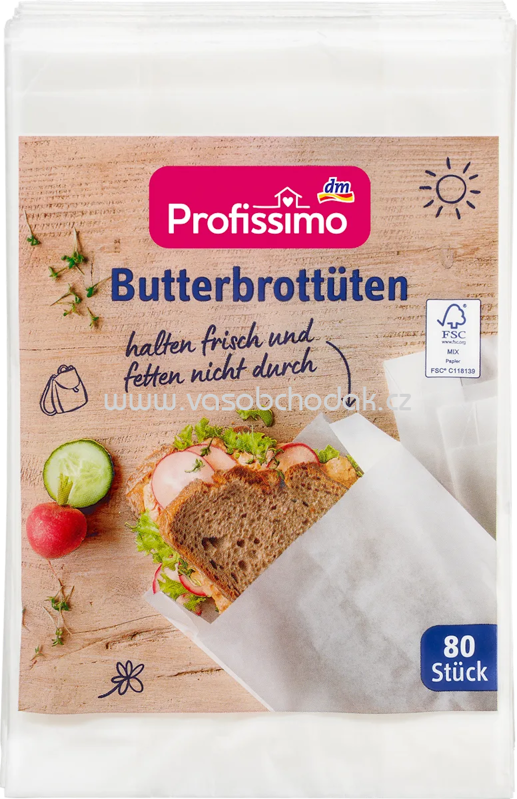 Profissimo Butterbrottüten, 80 St