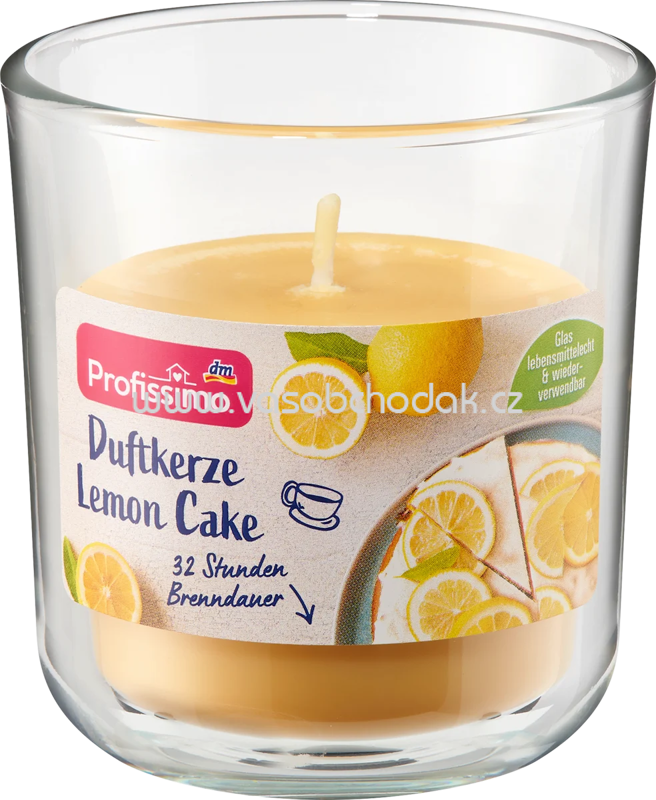 Profissimo Duftkerze im Glas Lemon Cake, 1 St