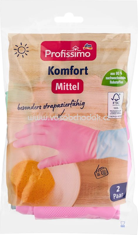 Profissimo Haushaltshandschuhe Komfort (2 Paar), 2 St