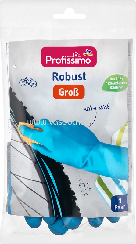 Profissimo Haushaltshandschuhe Robust Groß 1 Paar, 1 St Profissimo Haushaltshandschuhe Robust Groß 1 Paar, 1 St