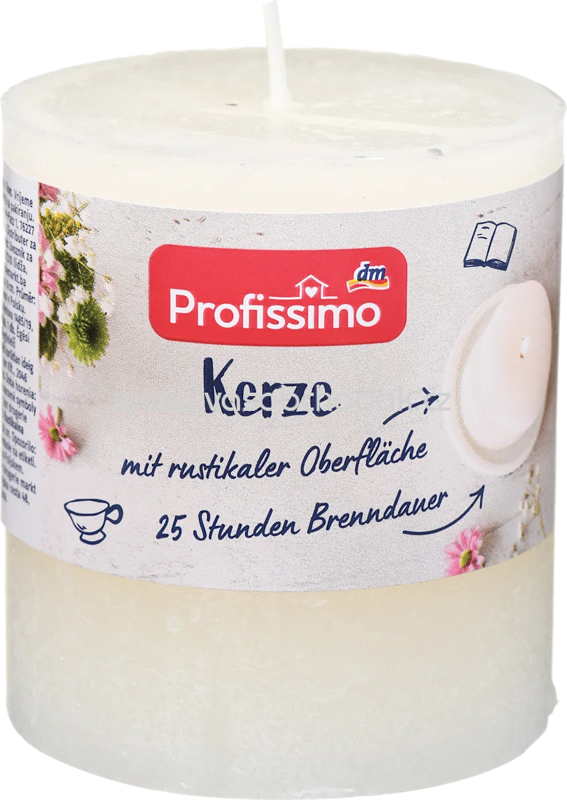 Profissimo Kerze rustik 80/68 elfenbein, 1 St Profissimo Kerze rustik 80/68 elfenbein, 1 St