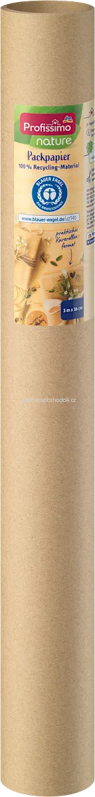 Profissimo Packpapier nature aus Recycling-Material, Kurzrolle, 3 m