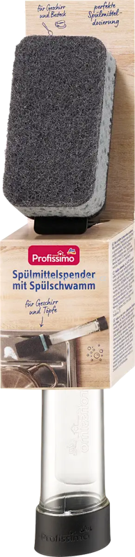 Profissimo Spülmittelspender mit Spülschwamm, 1 St Profissimo Spülmittelspender mit Spülschwamm, 1 St