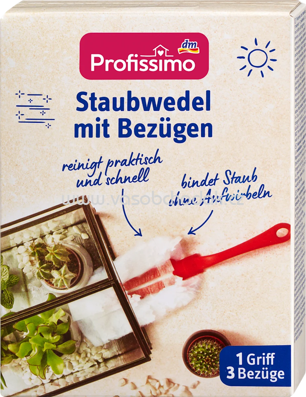 Profissimo Staubwedel mit Bezügen, Set: 1 Griff + 3 Bezüge, 4 St Profissimo Staubwedel mit Bezügen, Set: 1 Griff + 3 Bezüge, 4 St