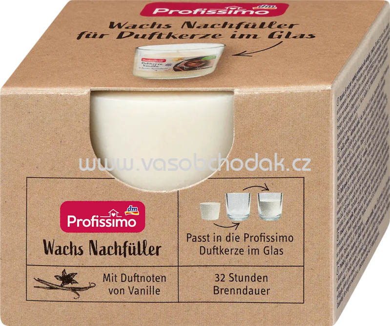Profissimo Wachs Nachfüller für Duftgläser Vanille, 1 St Profissimo Wachs Nachfüller für Duftgläser Vanille, 1 St