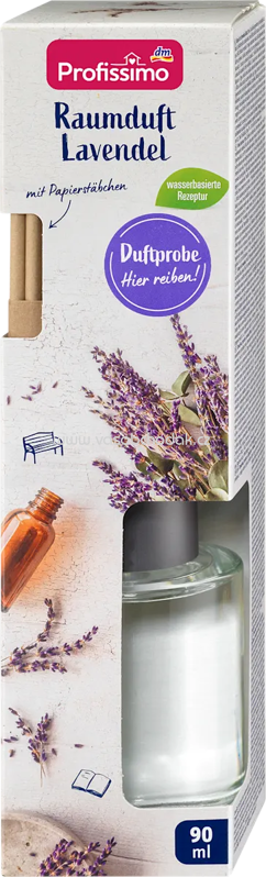 Profissimo Duftstäbchen Raumduft Lavendel, 90 ml
