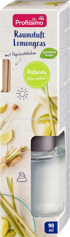 Profissimo Duftstäbchen Raumduft Lemongras, 90 ml Profissimo Duftstäbchen Raumduft Lemongras, 90 ml