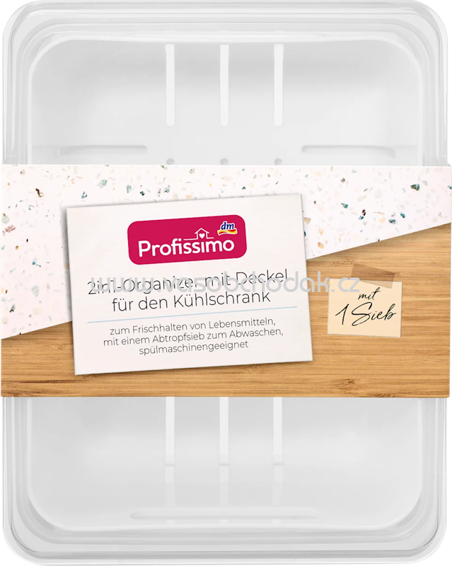 Profissimo 2in1-Organizer mit Deckel für den Kühlschrank, 1 St