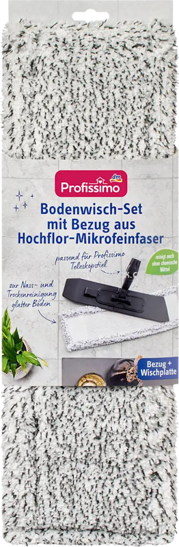 Profissimo Bodenwisch-Set mit Bezug aus Hochflor-Mikrofeinfaser, 1 St Profissimo Bodenwisch-Set mit Bezug aus Hochflor-Mikrofeinfaser, 1 St