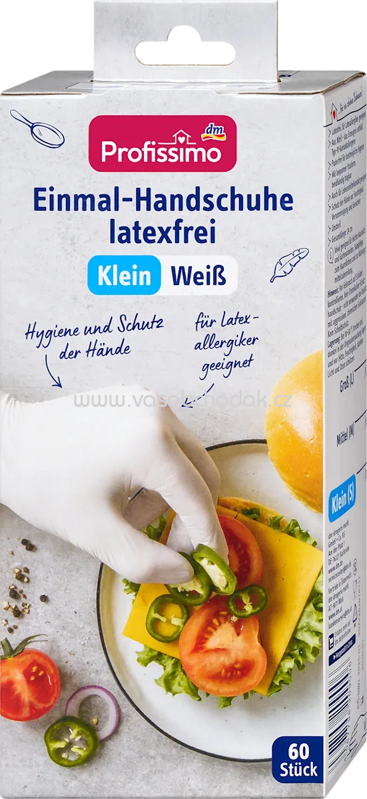 Profissimo Einmalhandschuhe latexfrei weiß Klein, 60 St Profissimo Einmalhandschuhe latexfrei weiß Klein, 60 St