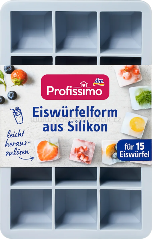 Profissimo Eiswürfelform aus Silikon, 1 St Profissimo Eiswürfelform aus Silikon, 1 St