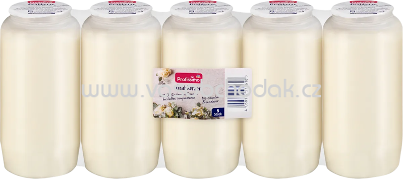 Profissimo Grabkerzen Nr.7 weiß, 5 St Profissimo Grabkerzen Nr.7 weiß, 5 St