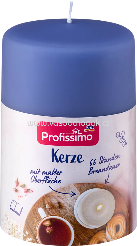 Profissimo Kerze matt 120/80 blau, 1 St Profissimo Kerze matt 120/80 blau, 1 St