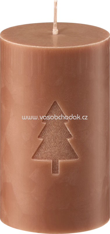 Profissimo Kerze mit Motiv 60/10 rostbraun, 1 St Profissimo Kerze mit Motiv 60/10 rostbraun, 1 St