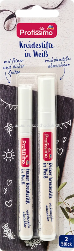 Profissimo Kreidestifte Set 2 tlg Weiß, 2 St Profissimo Kreidestifte Set 2 tlg Weiß, 2 St