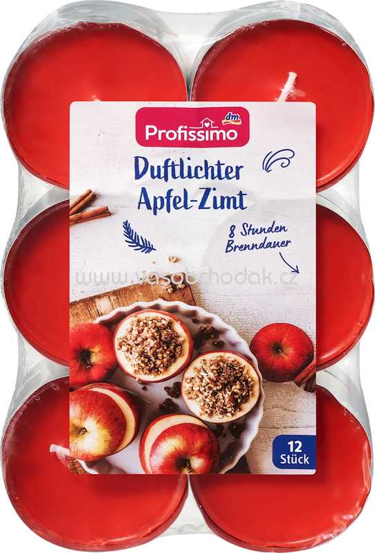 Profissimo Maxi Duftlichter Apfel-Zimt, 12 St Profissimo Maxi Duftlichter Apfel-Zimt, 12 St