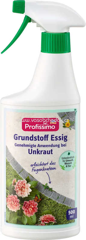 Profissimo Unkrautmittel mit Grundstoff Essig, 500 ml Profissimo Unkrautmittel mit Grundstoff Essig, 500 ml