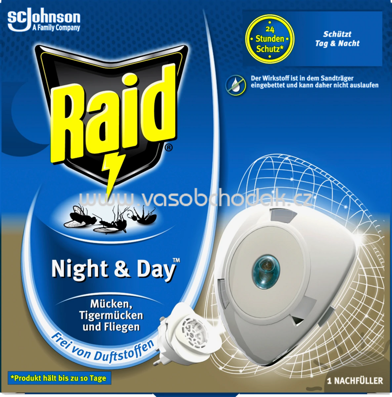 Raid Insekten-Stecker Night & Day Trio Nachfüller, 1 St Raid Insekten-Stecker Night & Day Trio Nachfüller, 1 St