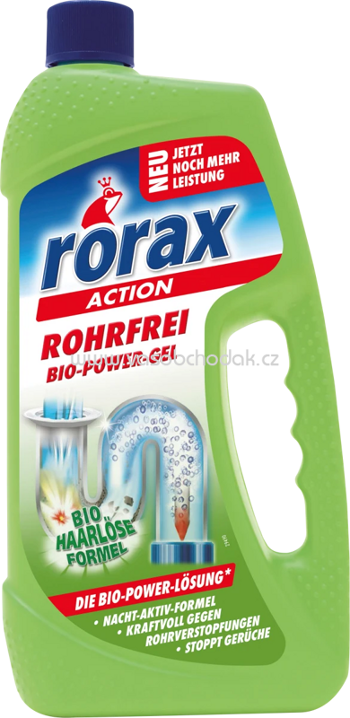 Rorax Rohrreiniger Rohrfrei Bio-Power-Gel, 1l